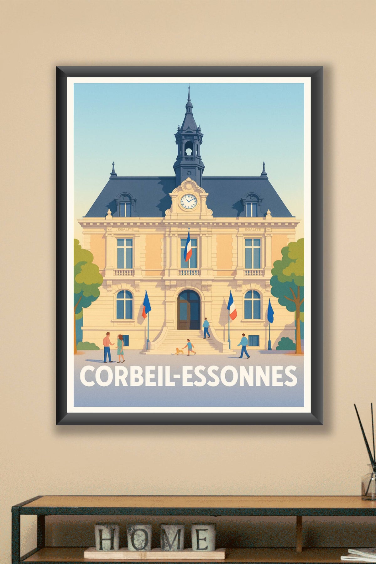 Affiche Compiègne — Promenade au cœur de la nature · poster d'art de Compiègne
