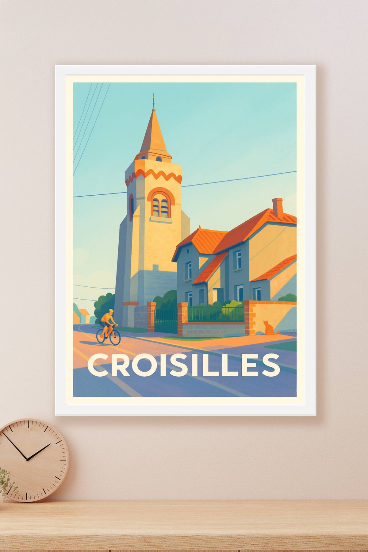 Affiche Croisilles — Sérénité au cœur du village · poster d'art de Croisilles