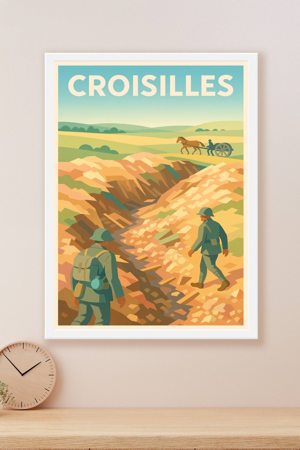 Affiche Croisilles — Mémoire et paysages de la Grande Guerre · poster d'art de Croisilles