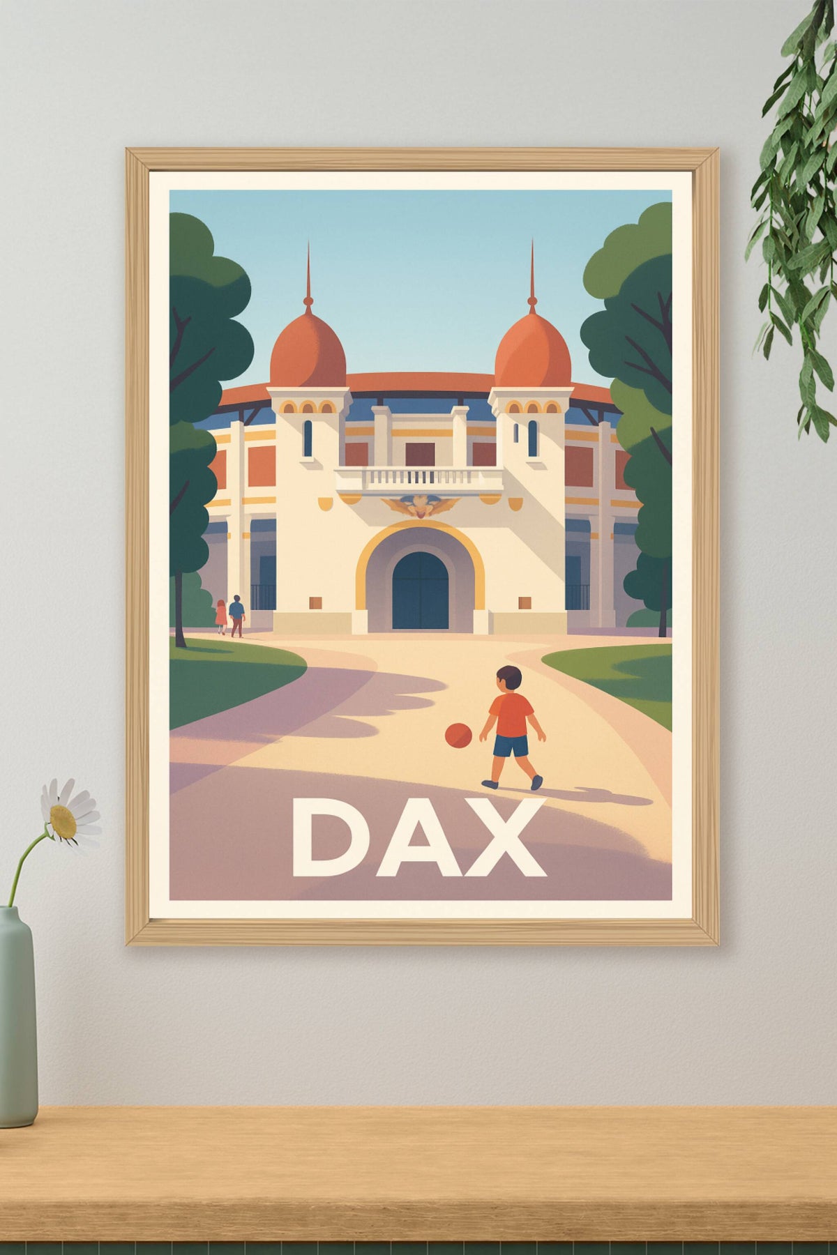 Affiche Dax — L'élégance et la douceur du Sud-Ouest · poster d'art de Dax