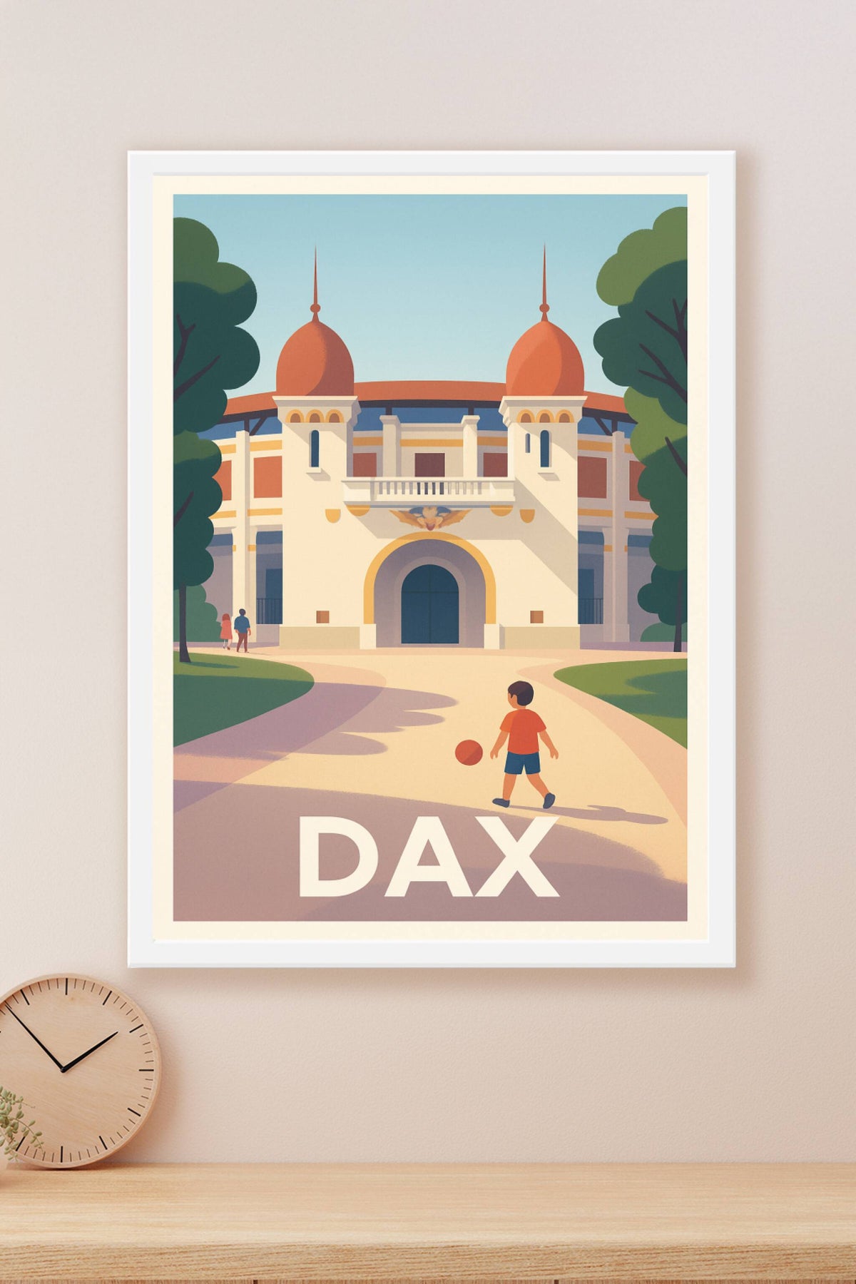 Affiche Dax — L'élégance et la douceur du Sud-Ouest · poster d'art de Dax