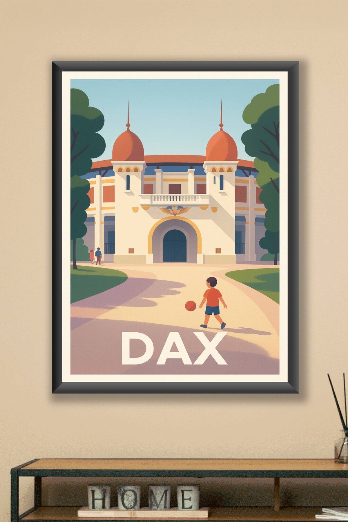 Affiche Dax — L'élégance et la douceur du Sud-Ouest · poster d'art de Dax