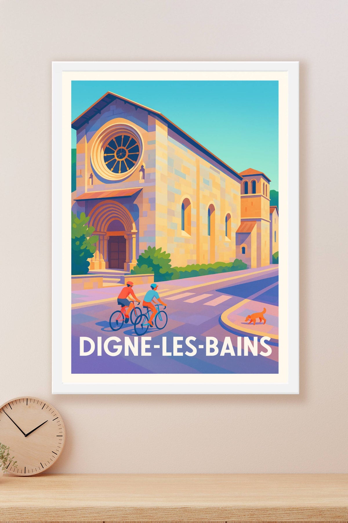 Affiche Digne-les-Bains — Découvrez la douceur de vivre provençale · poster d'art de Digne-les-Bains