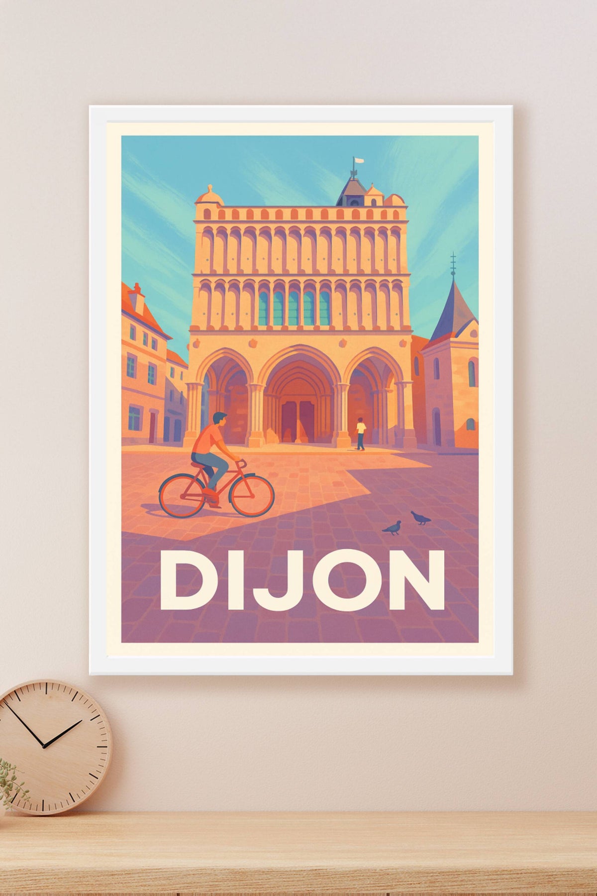 Affiche Dijon — Charme historique et douceur de vivre · poster d'art de Dijon