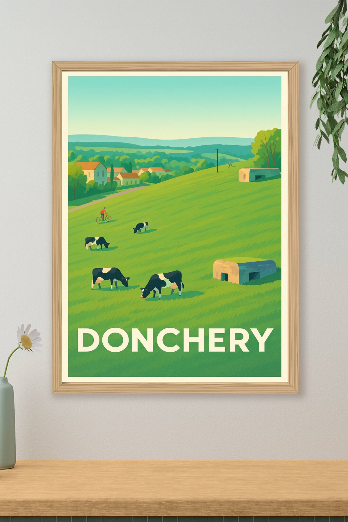 Affiche Donchery — Évasion champêtre au cœur de la nature · poster d'art de Donchery