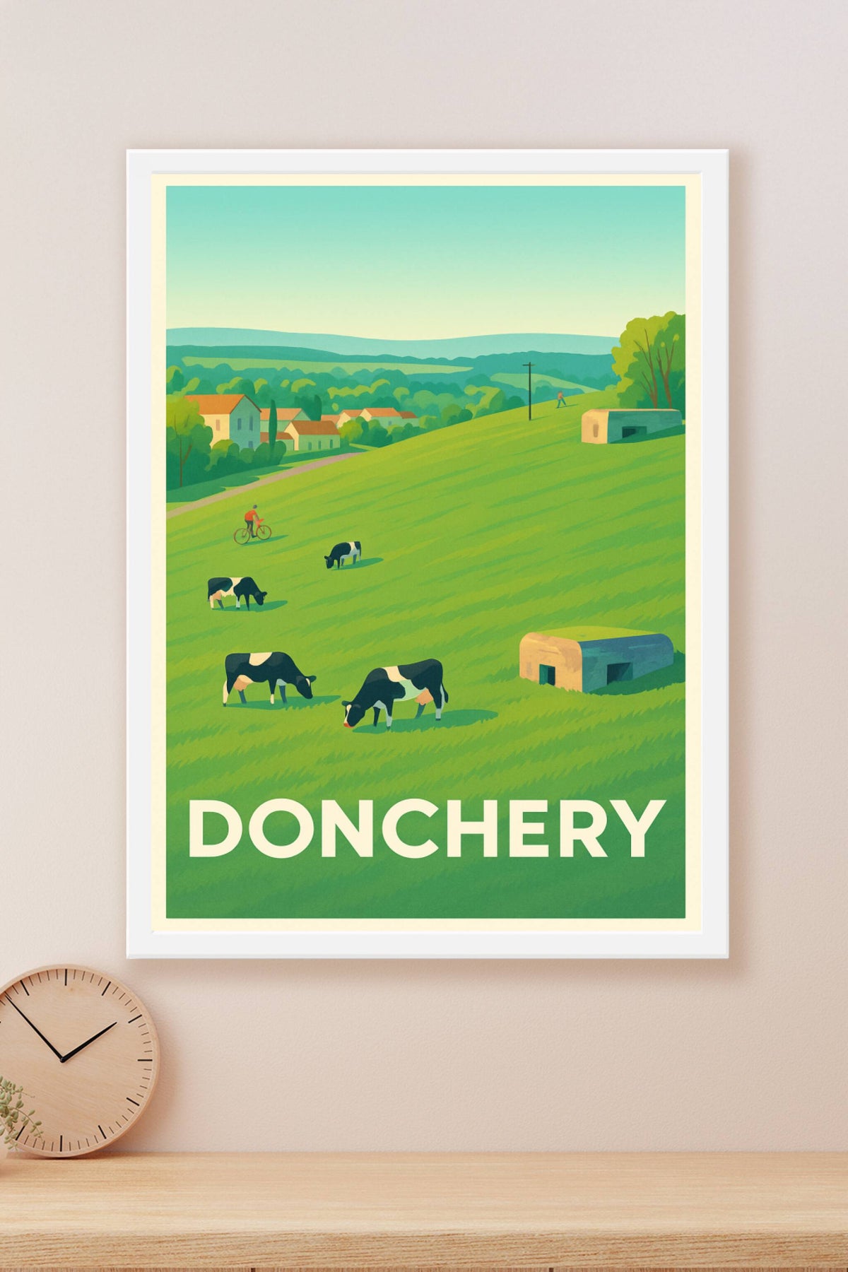 Affiche Donchery — Évasion champêtre au cœur de la nature · poster d'art de Donchery