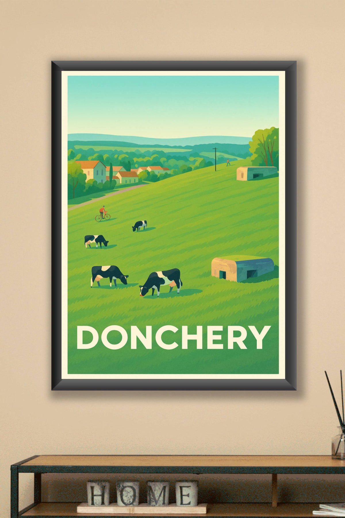 Affiche Donchery — Évasion champêtre au cœur de la nature · poster d'art de Donchery