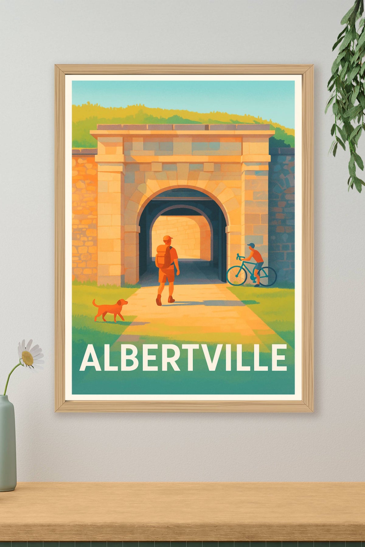 Affiche Albertville — Invitation à la découverte au cœur des fortifications · poster d'art de Albertville