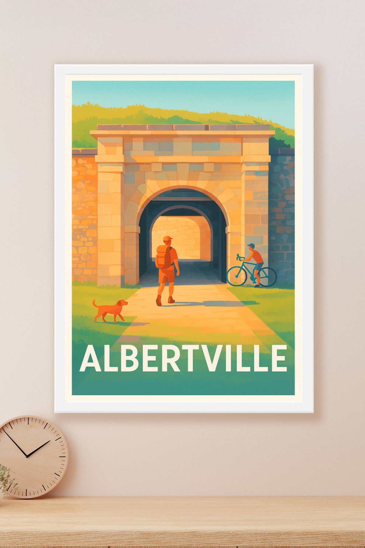 Affiche Albertville — Invitation à la découverte au cœur des fortifications · poster d'art de Albertville