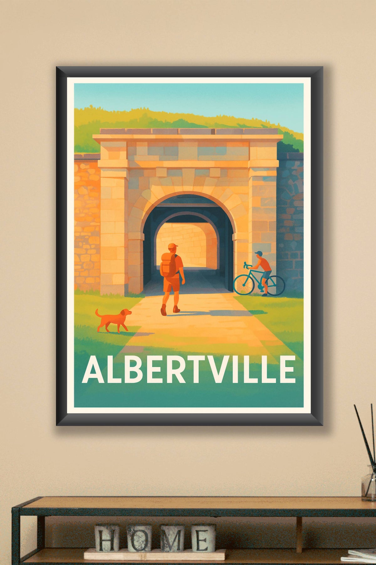 Affiche Albertville — Invitation à la découverte au cœur des fortifications · poster d'art de Albertville