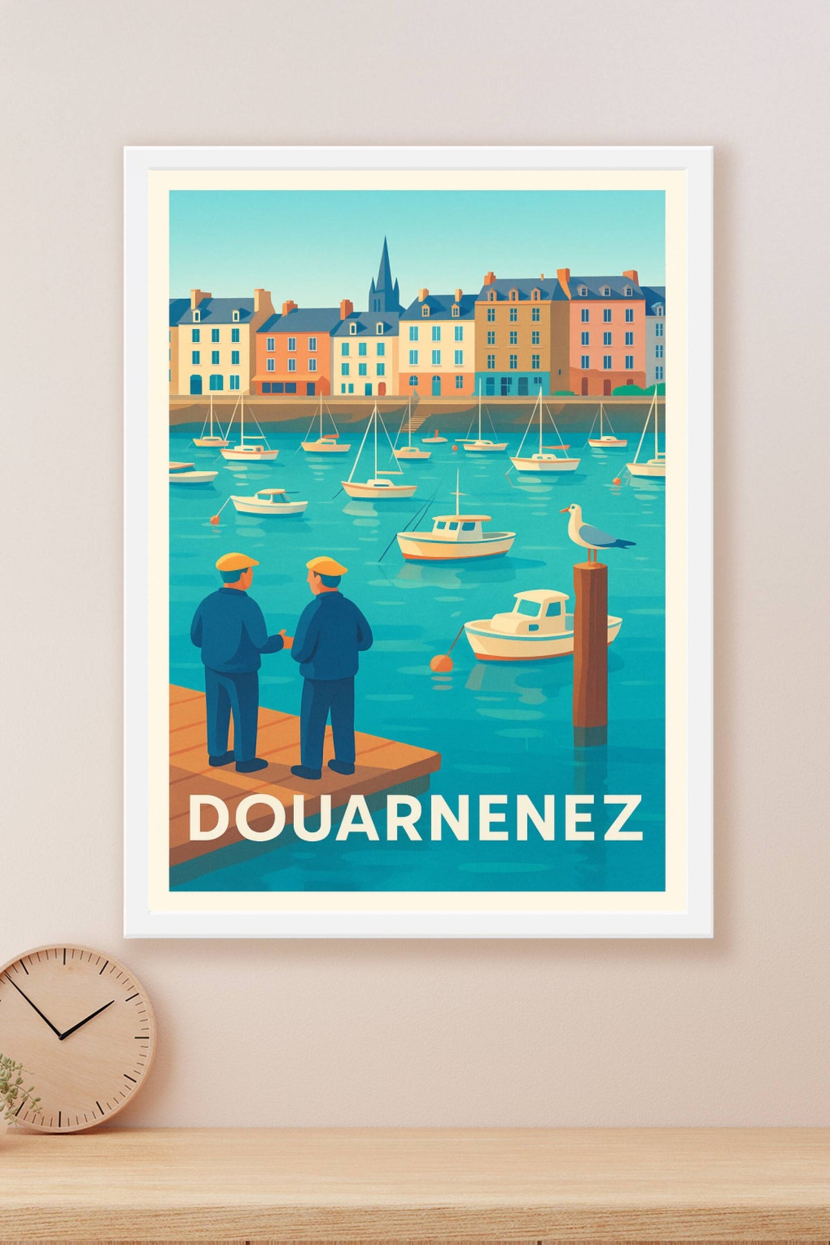 Affiche Douarnenez — Charme et Sérénité du Port Breton · poster d'art de Douarnenez