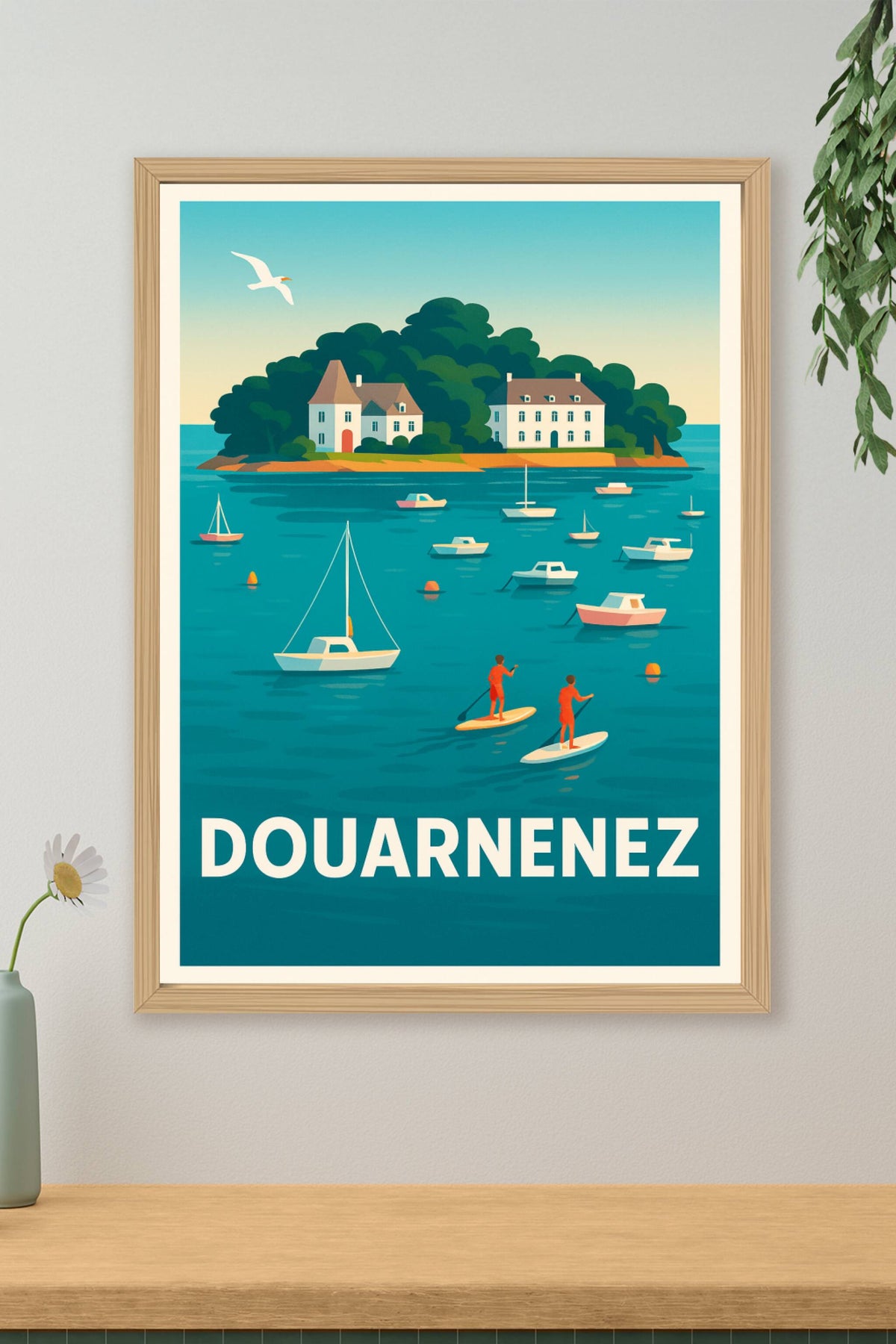 Affiche Douarnenez — L'évasion maritime bretonne · poster d'art de Douarnenez