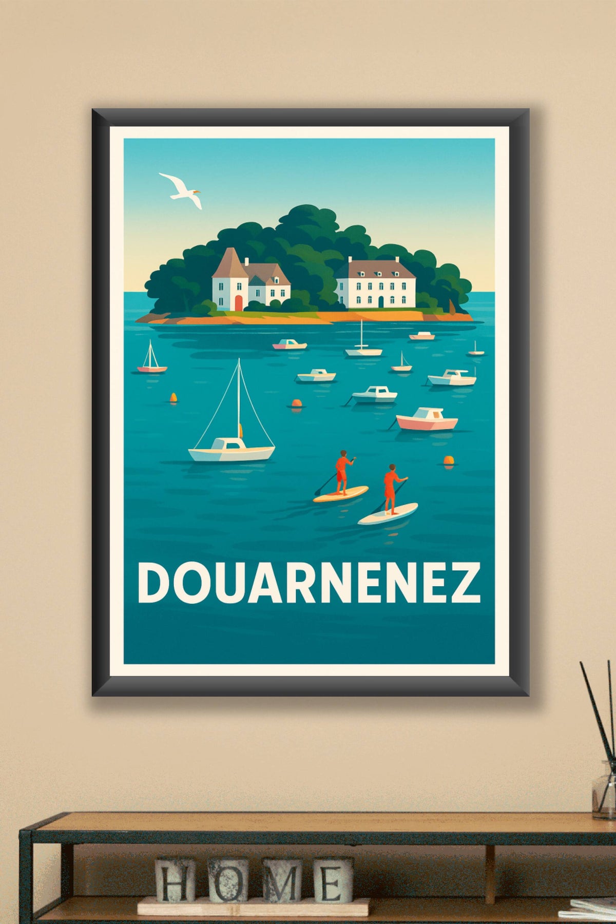 Affiche Douarnenez — L'évasion maritime bretonne · poster d'art de Douarnenez