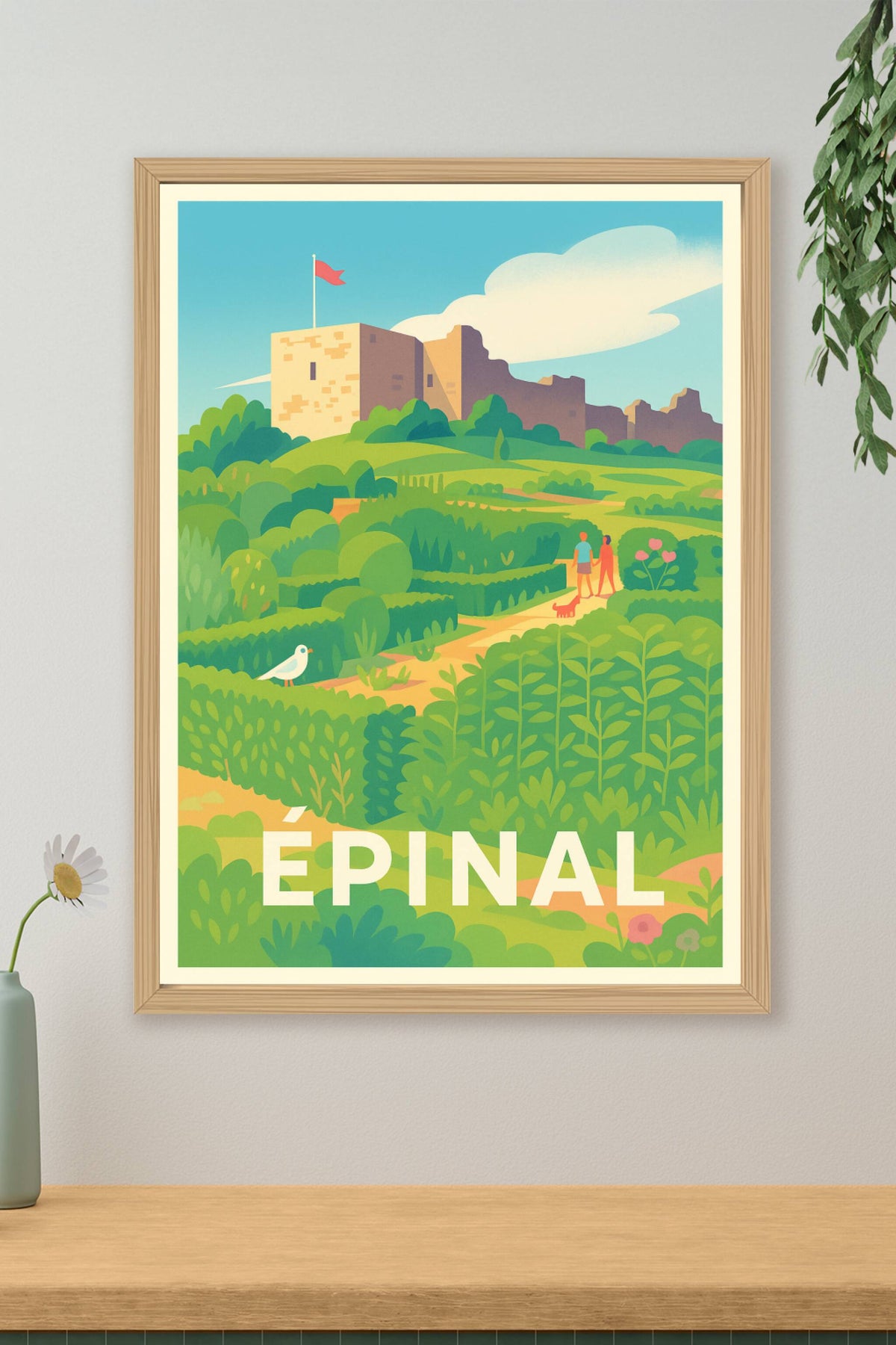 Affiche Épinal — Charme bucolique et patrimoine historique · poster d'art de Épinal