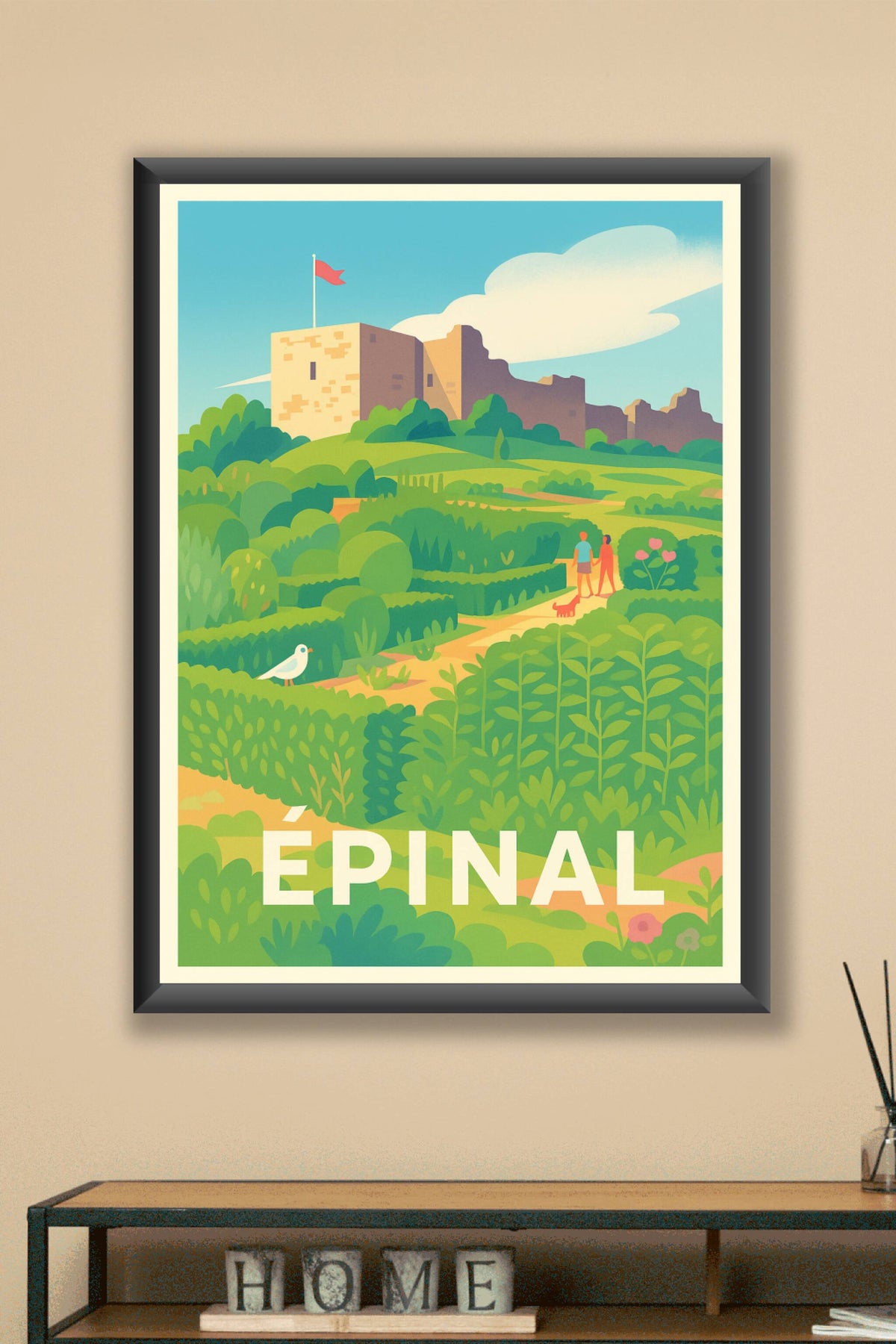 Affiche Épinal — Charme bucolique et patrimoine historique · poster d'art de Épinal