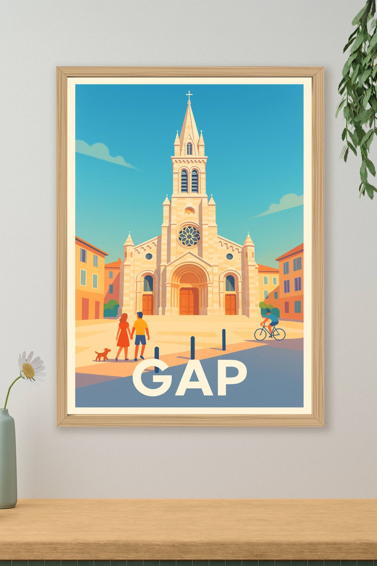 Affiche Gap — L'élégance intemporelle au cœur des Alpes · poster d'art de Gap