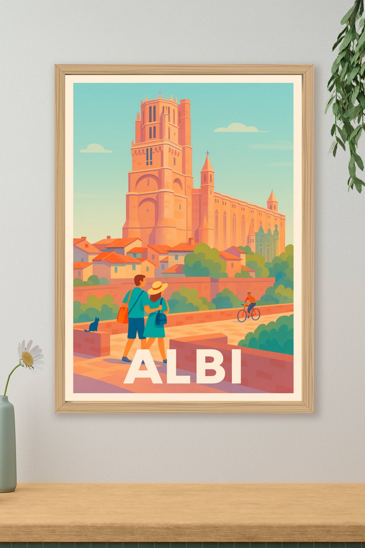 Affiche Albi — Sous le charme de la cathédrale Sainte-Cécile · poster d'art de Albi