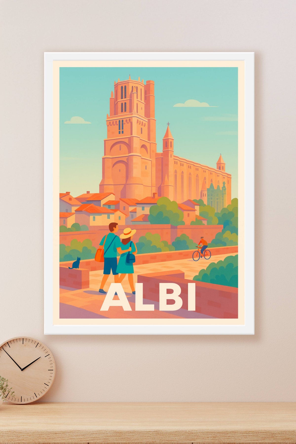 Affiche Albi — Sous le charme de la cathédrale Sainte-Cécile · poster d'art de Albi