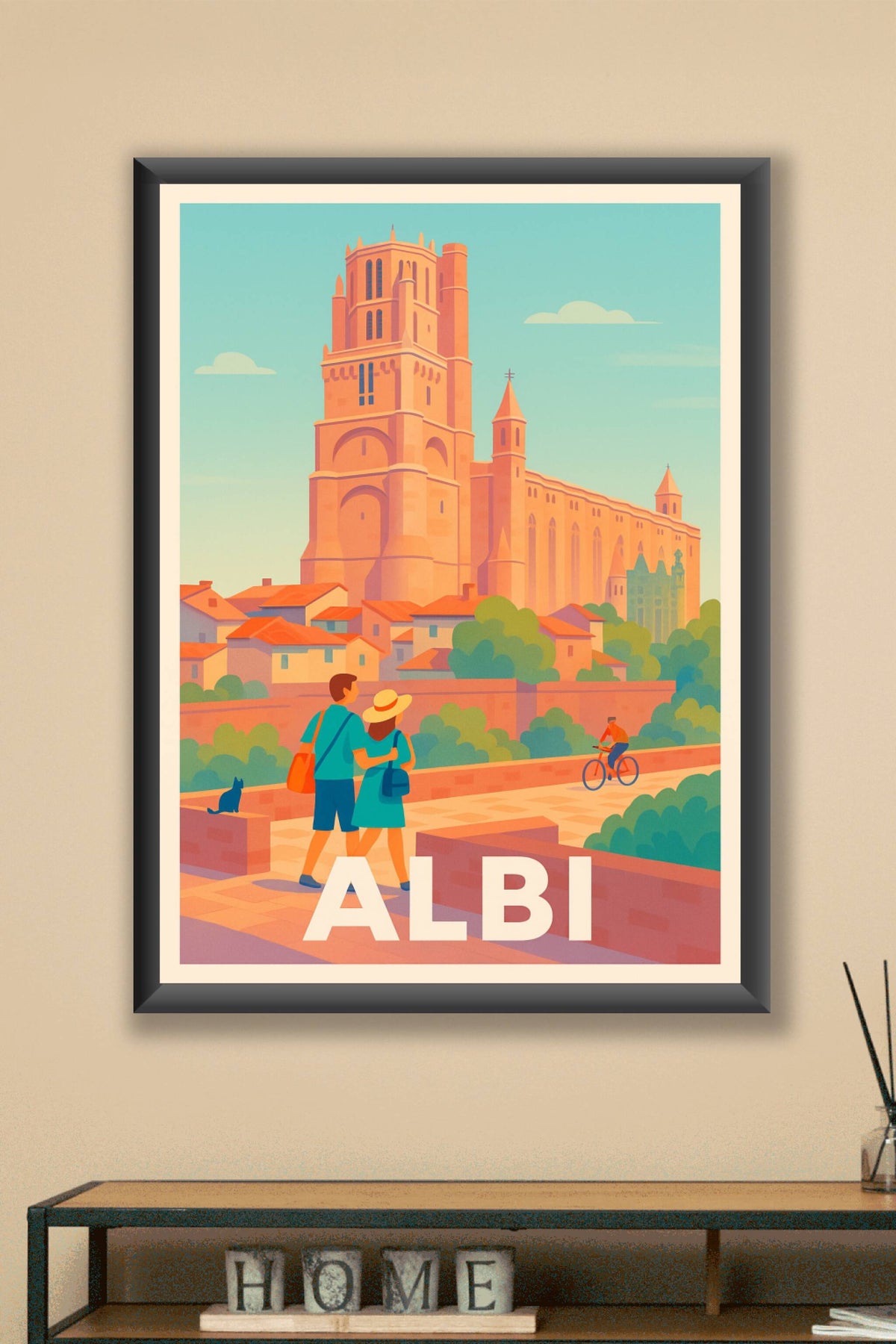 Affiche Albi — Sous le charme de la cathédrale Sainte-Cécile · poster d'art de Albi
