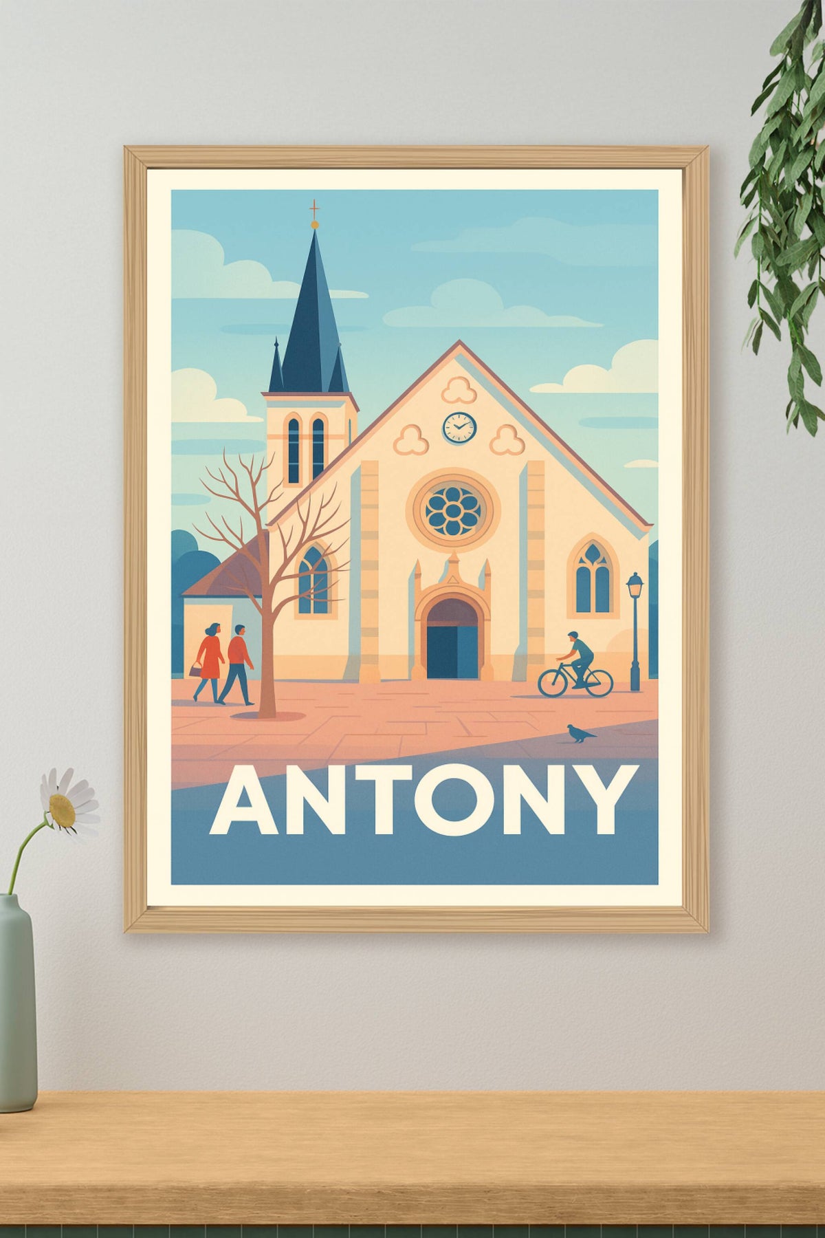 Affiche Antony — Charme et Sérénité à l'Église Centrale · poster d'art de Antony