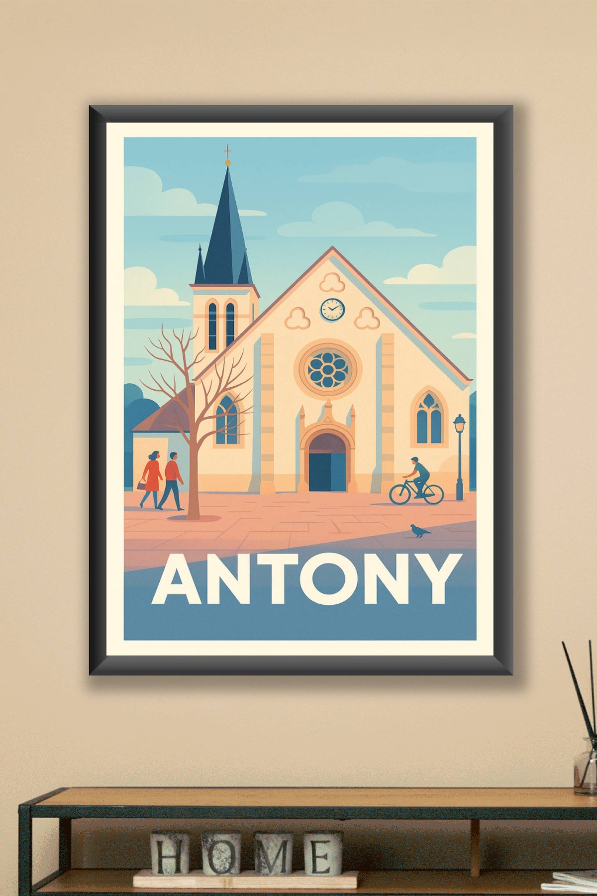 Affiche Antony — Charme et Sérénité à l'Église Centrale · poster d'art de Antony