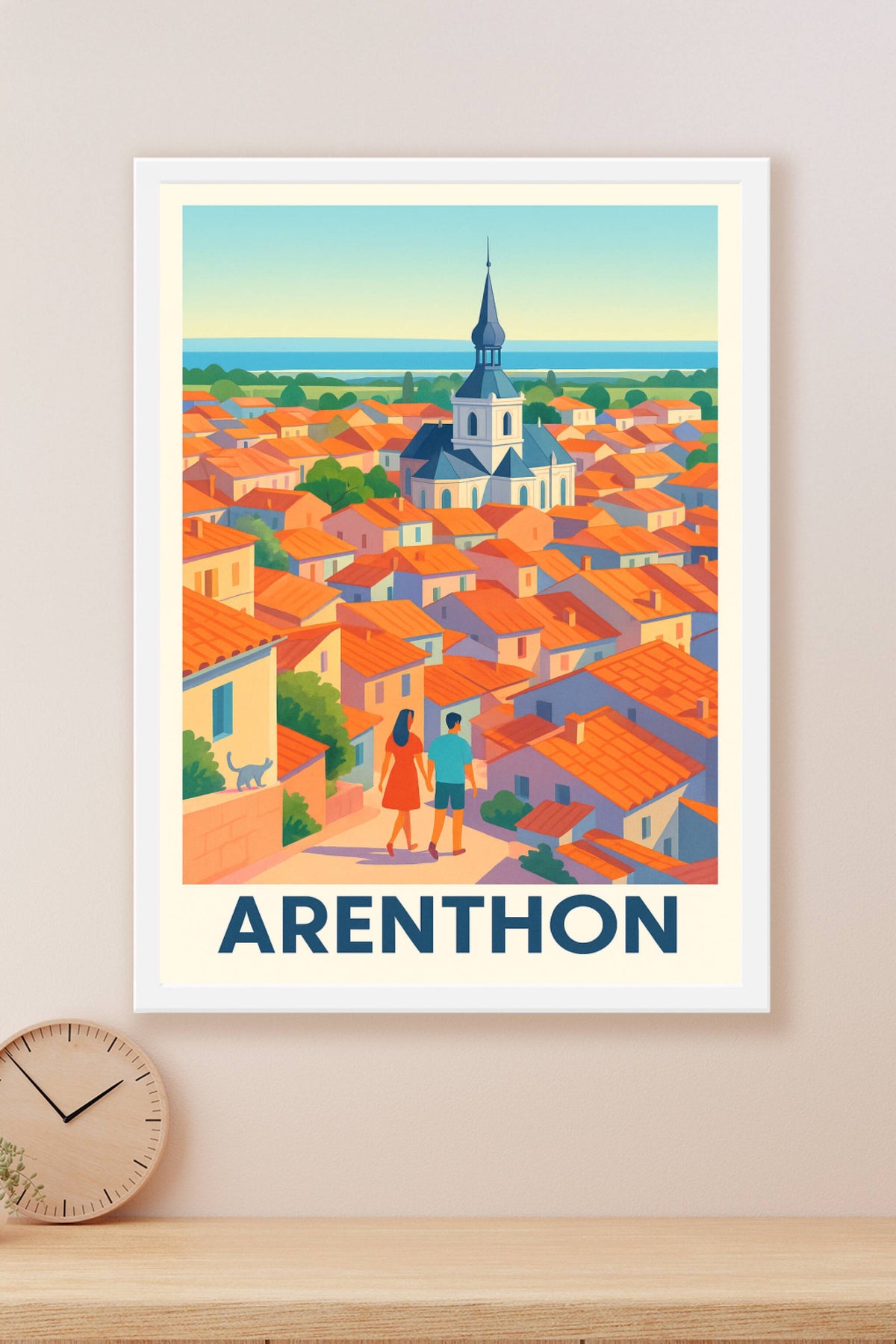 Affiche Anglet — L'évasion côtière au Pays Basque · poster d'art de Anglet