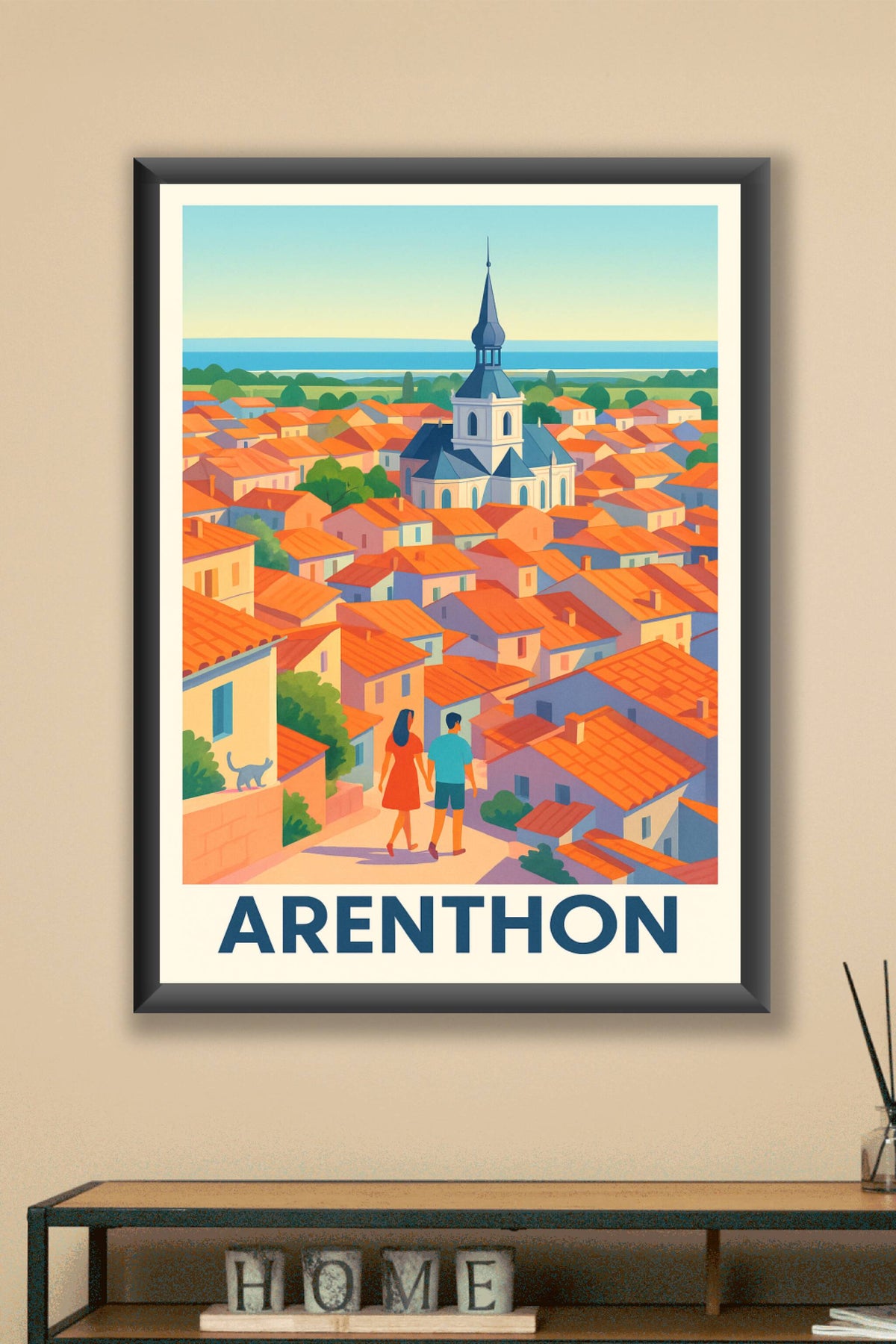 Affiche Anglet — L'évasion côtière au Pays Basque · poster d'art de Anglet