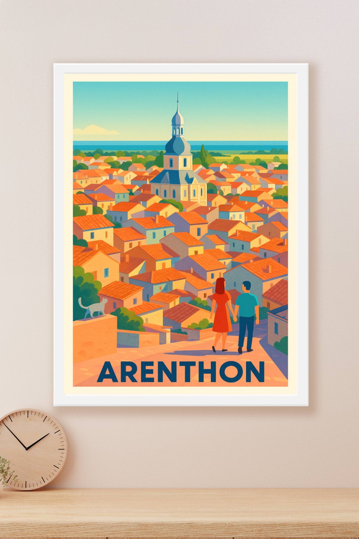 Affiche Arenthon — Charme intemporel d'un village savoyard · poster d'art de Arenthon