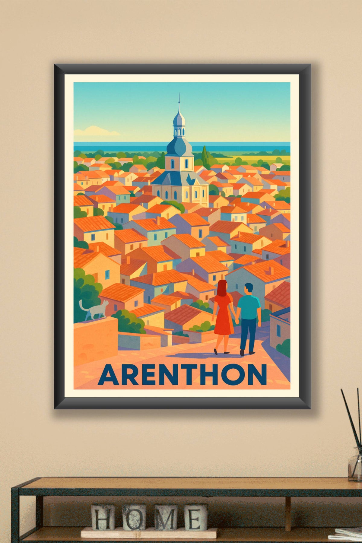 Affiche Arenthon — Charme intemporel d'un village savoyard · poster d'art de Arenthon