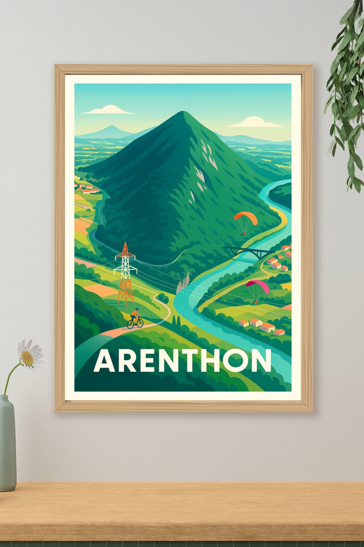 Affiche Arenthon — Évasion et nature grandeur nature · poster d'art de Arenthon