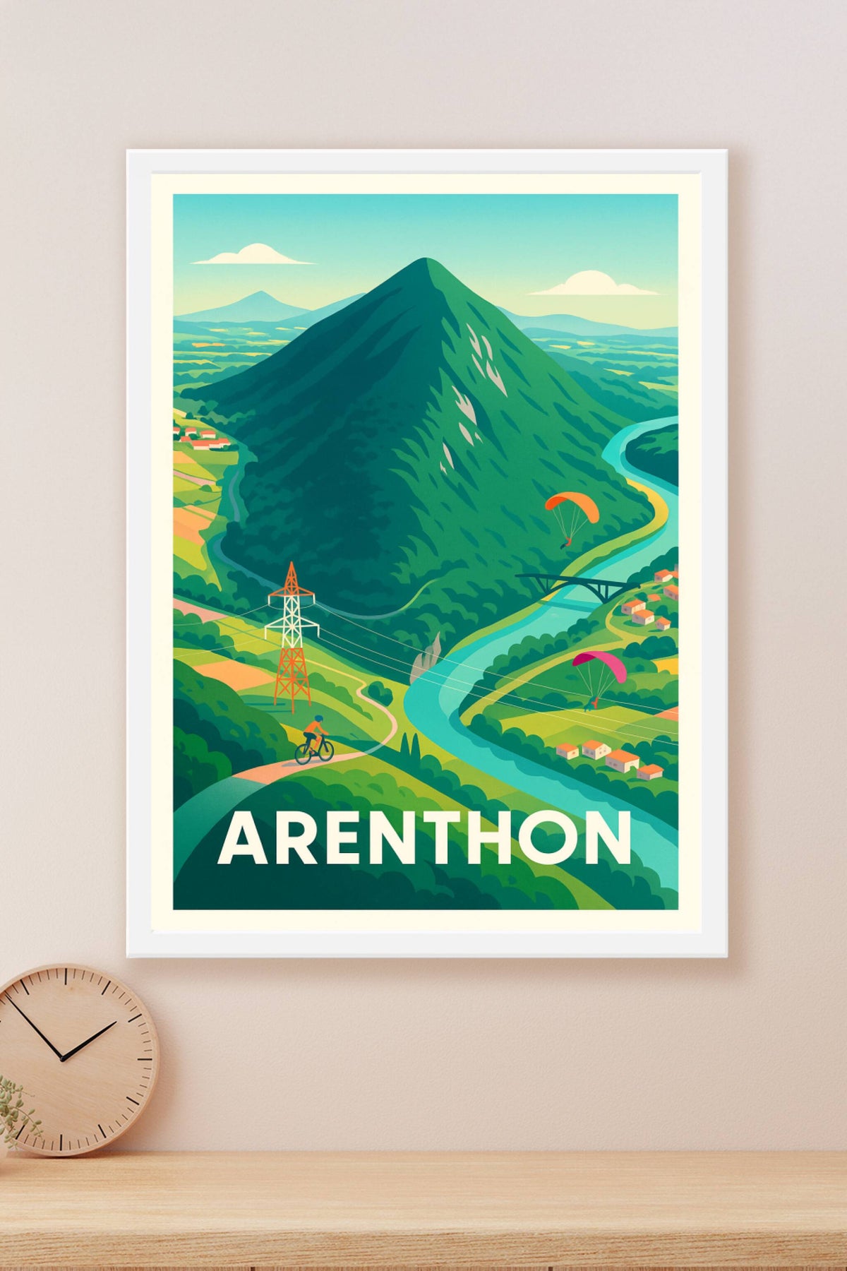 Affiche Arenthon — Évasion et nature grandeur nature · poster d'art de Arenthon