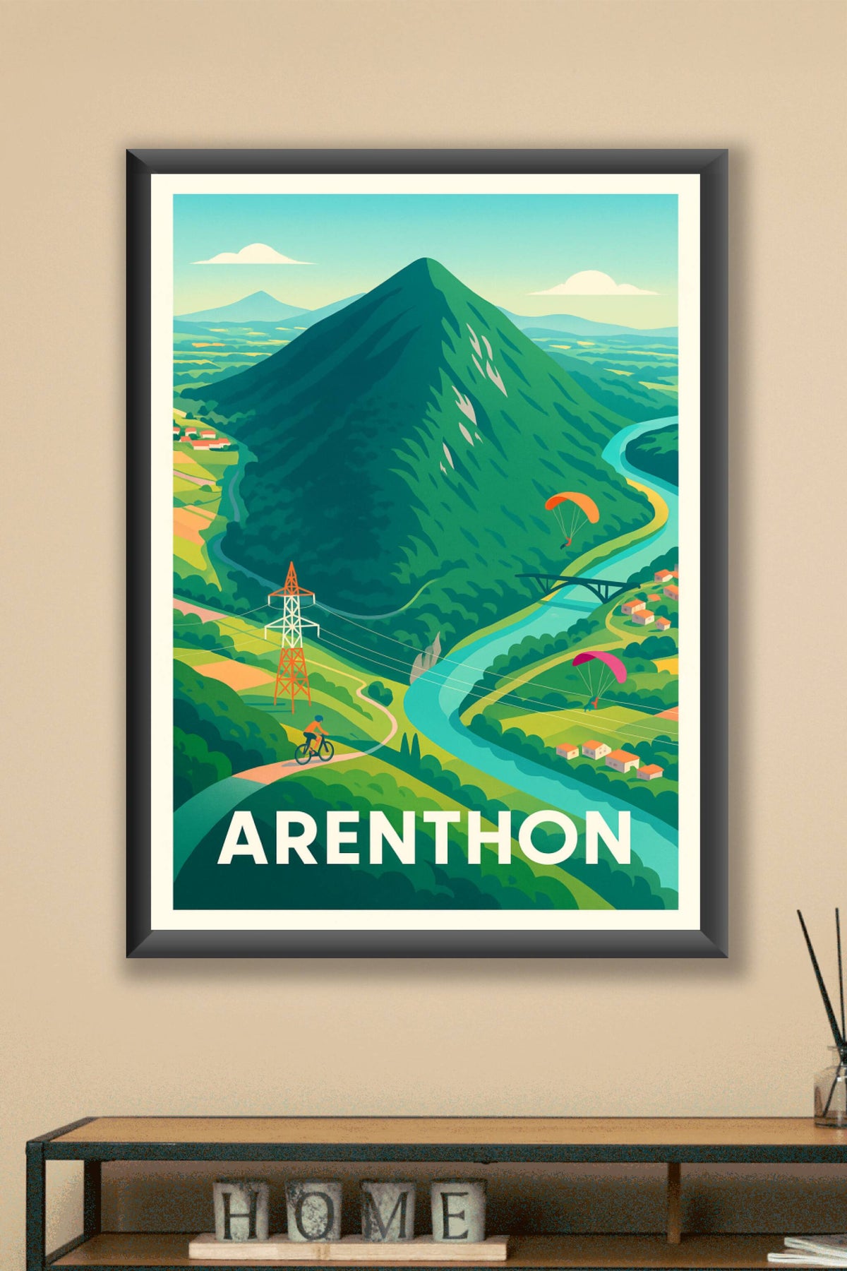 Affiche Arenthon — Évasion et nature grandeur nature · poster d'art de Arenthon