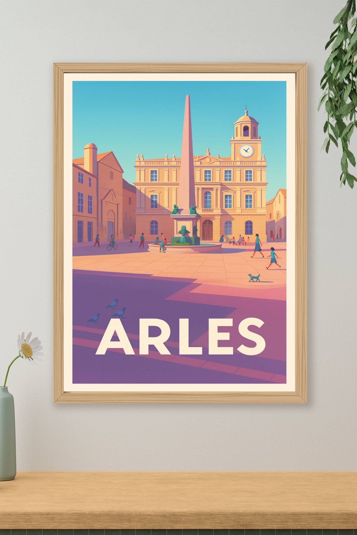 Affiche Arles — Charme et lumière du cœur historique · poster d'art de Arles