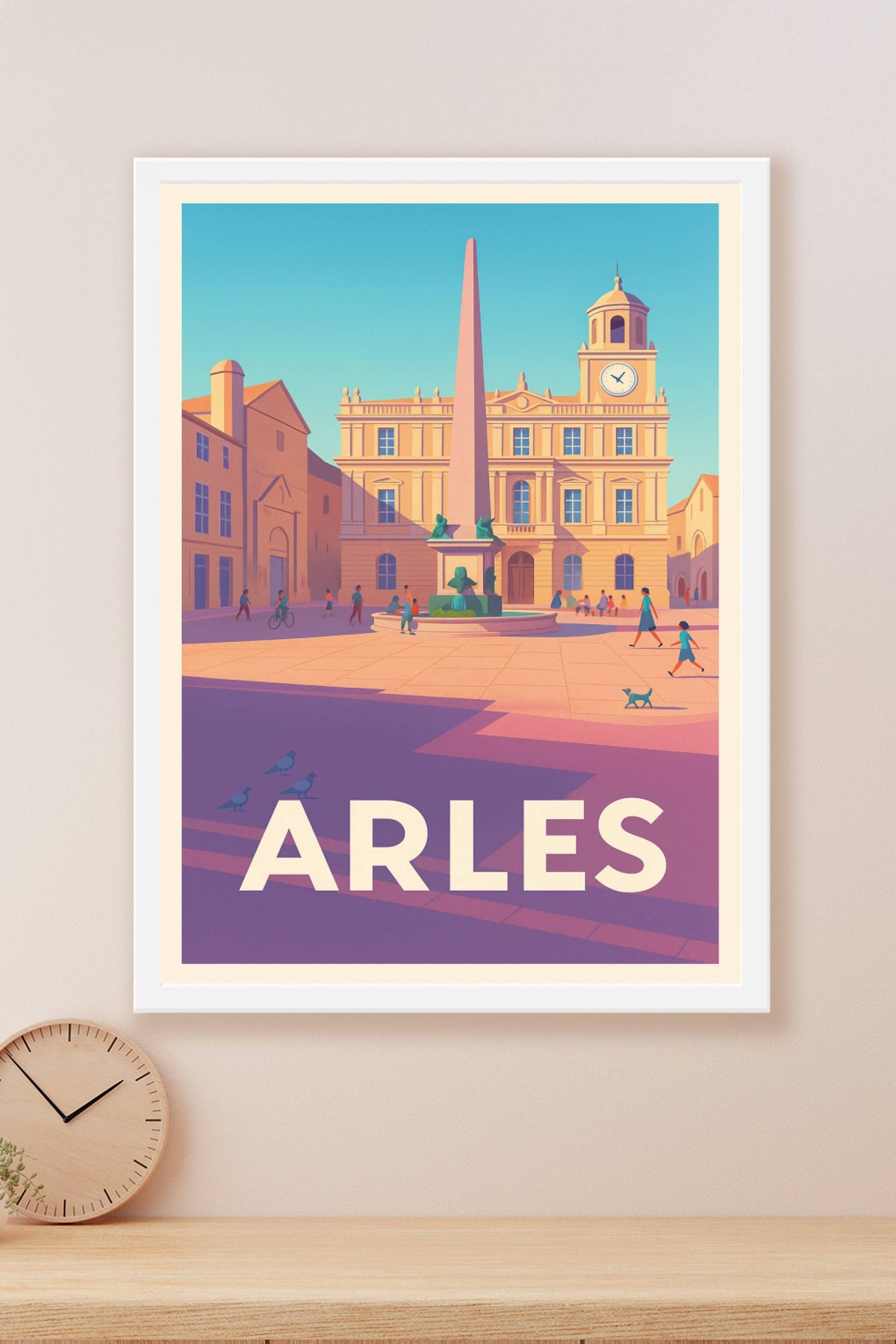 Affiche Arles — Charme et lumière du cœur historique · poster d'art de Arles