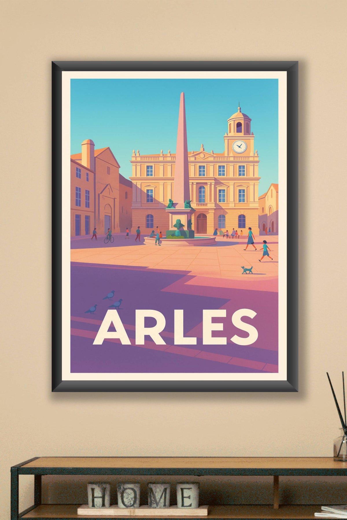 Affiche Arles — Charme et lumière du cœur historique · poster d'art de Arles