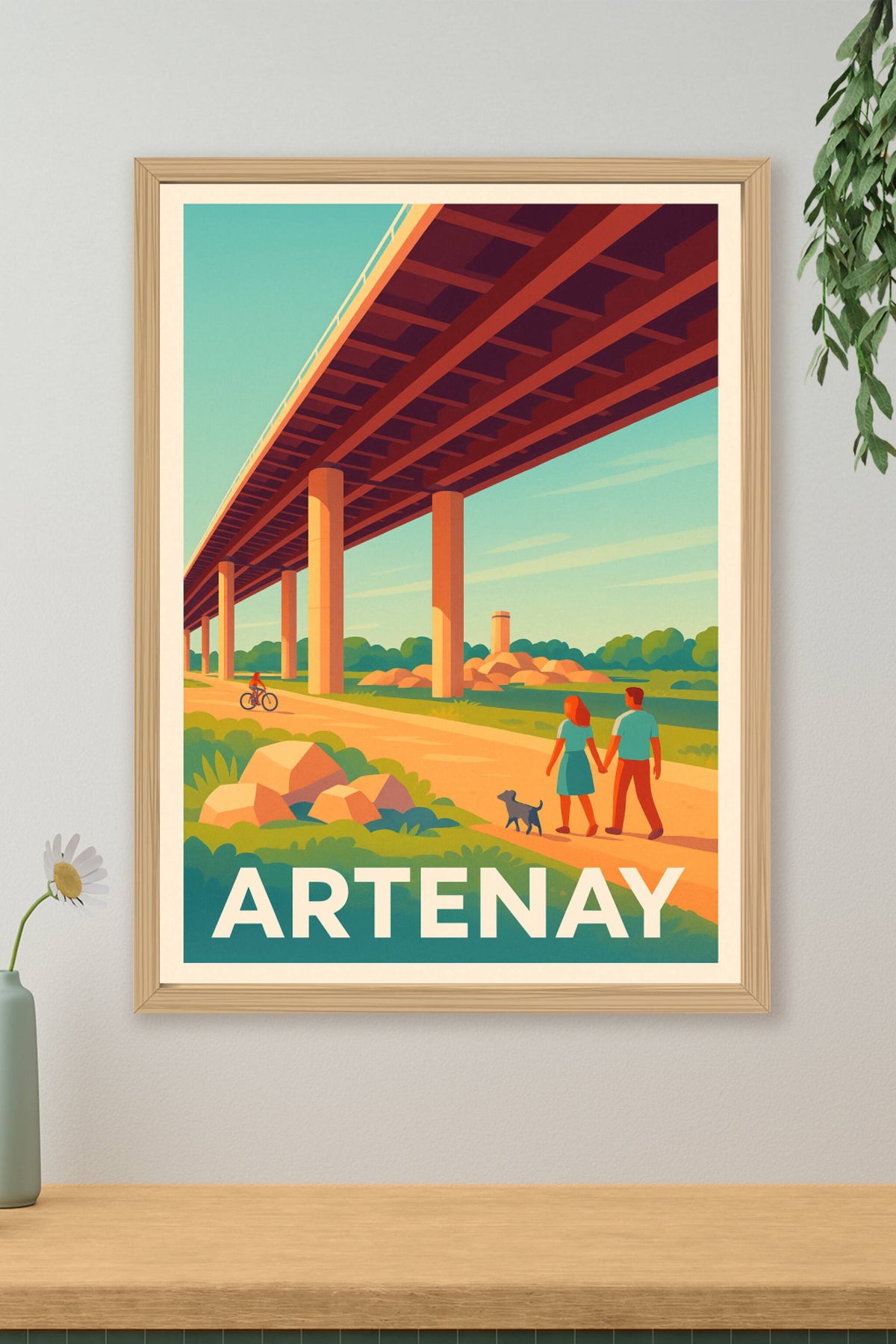 Affiche Artenay — Balade champêtre sous le viaduc · poster d'art de Artenay