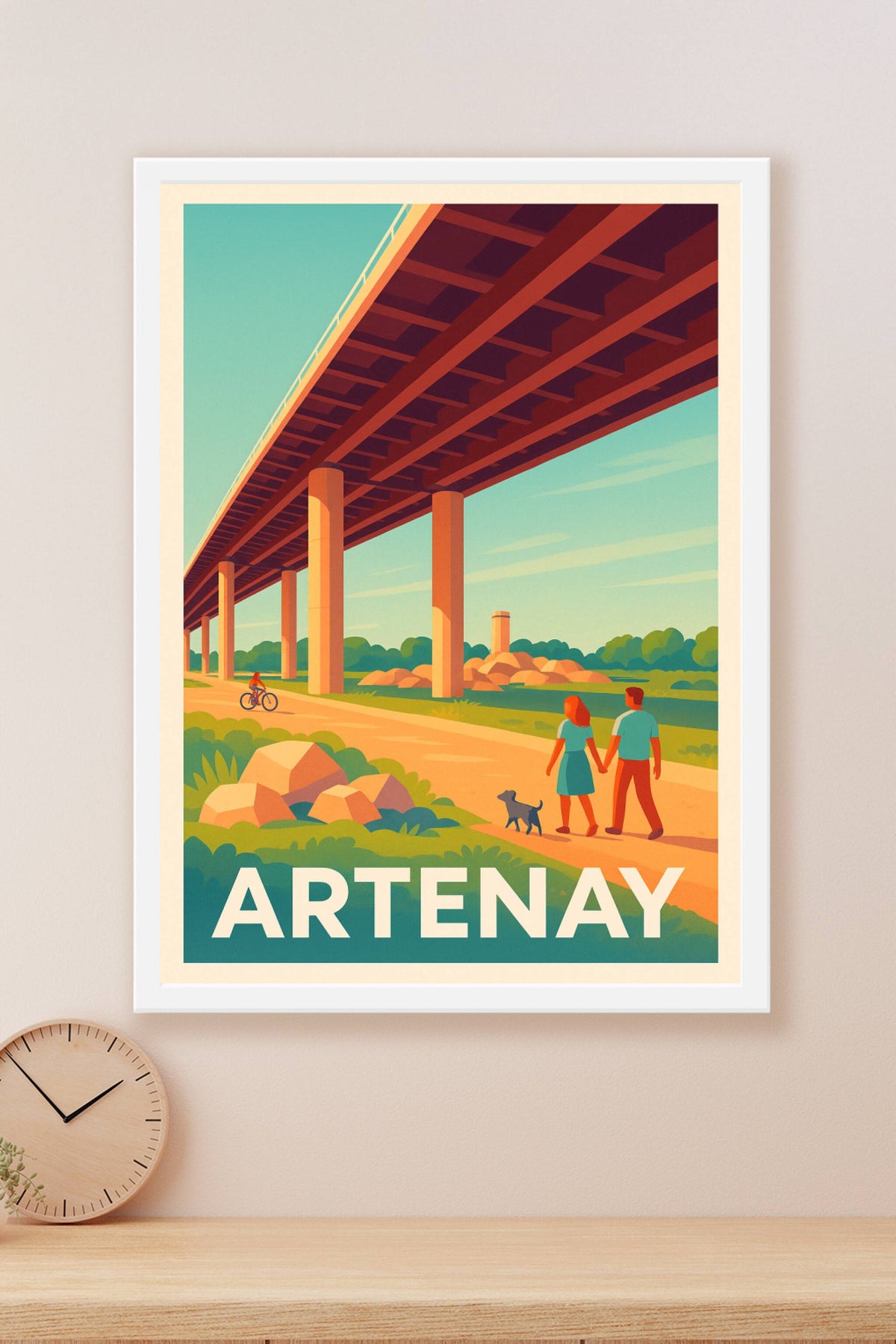 Affiche Artenay — Balade champêtre sous le viaduc · poster d'art de Artenay