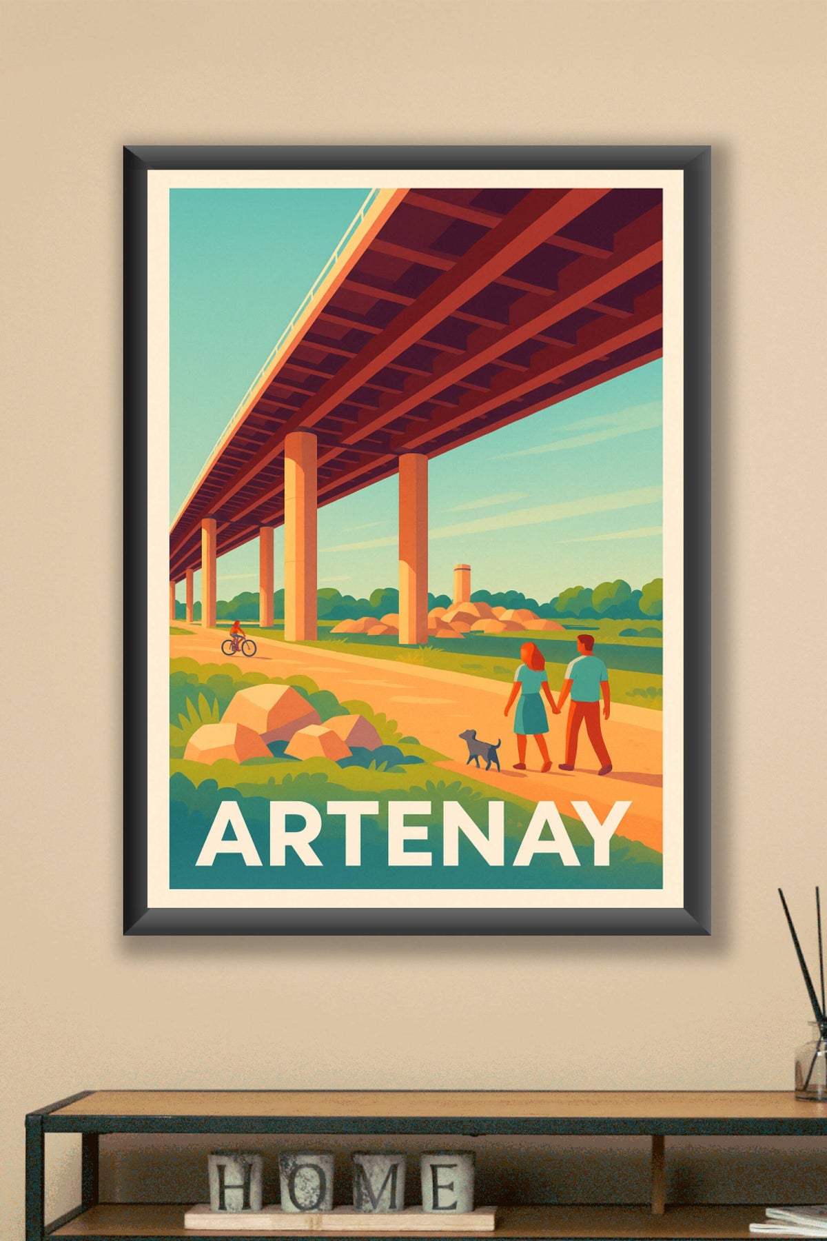 Affiche Artenay — Balade champêtre sous le viaduc · poster d'art de Artenay
