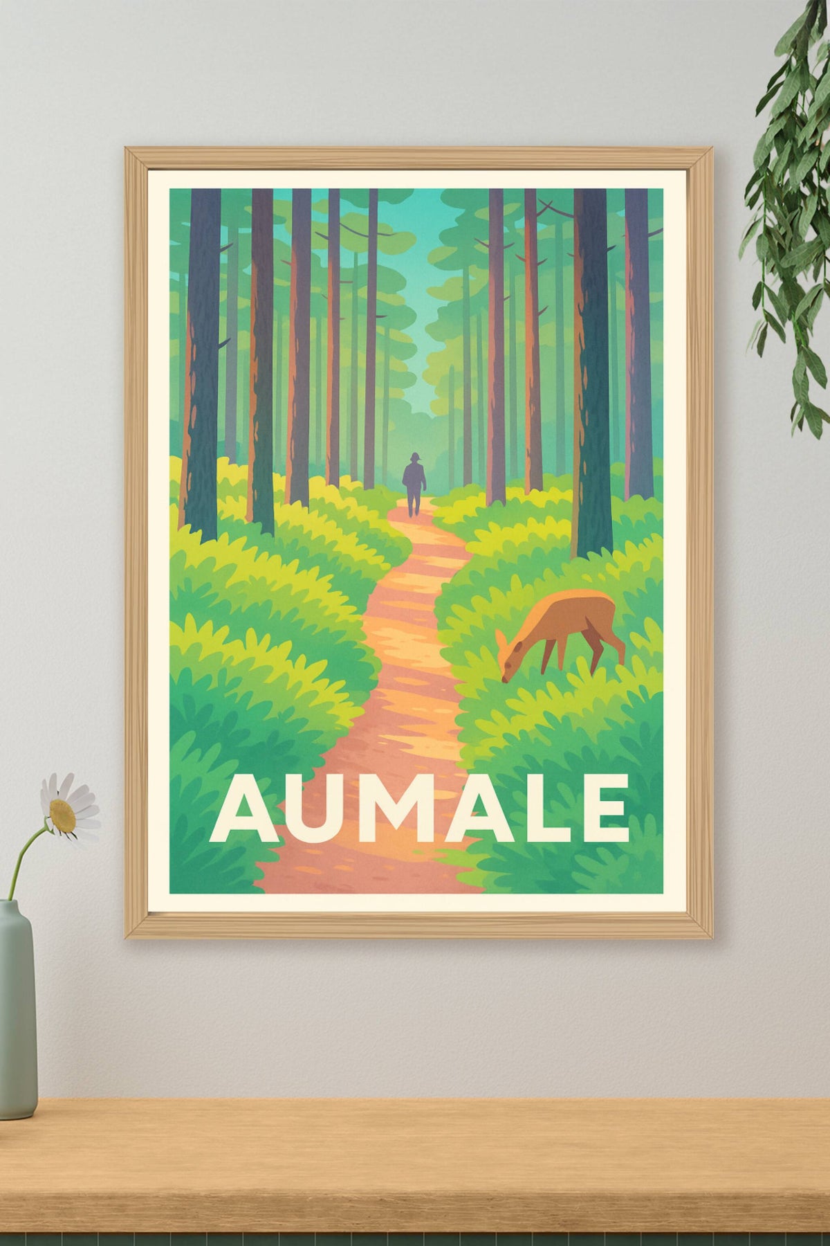 Affiche Aumale — Balade au cœur de la nature préservée · poster d'art de Aumale