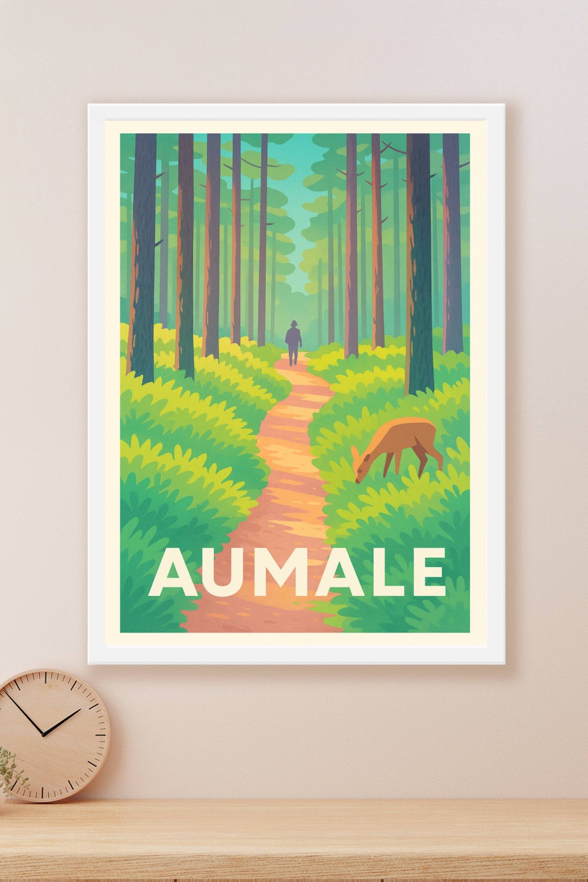 Affiche Aumale — Balade au cœur de la nature préservée · poster d'art de Aumale