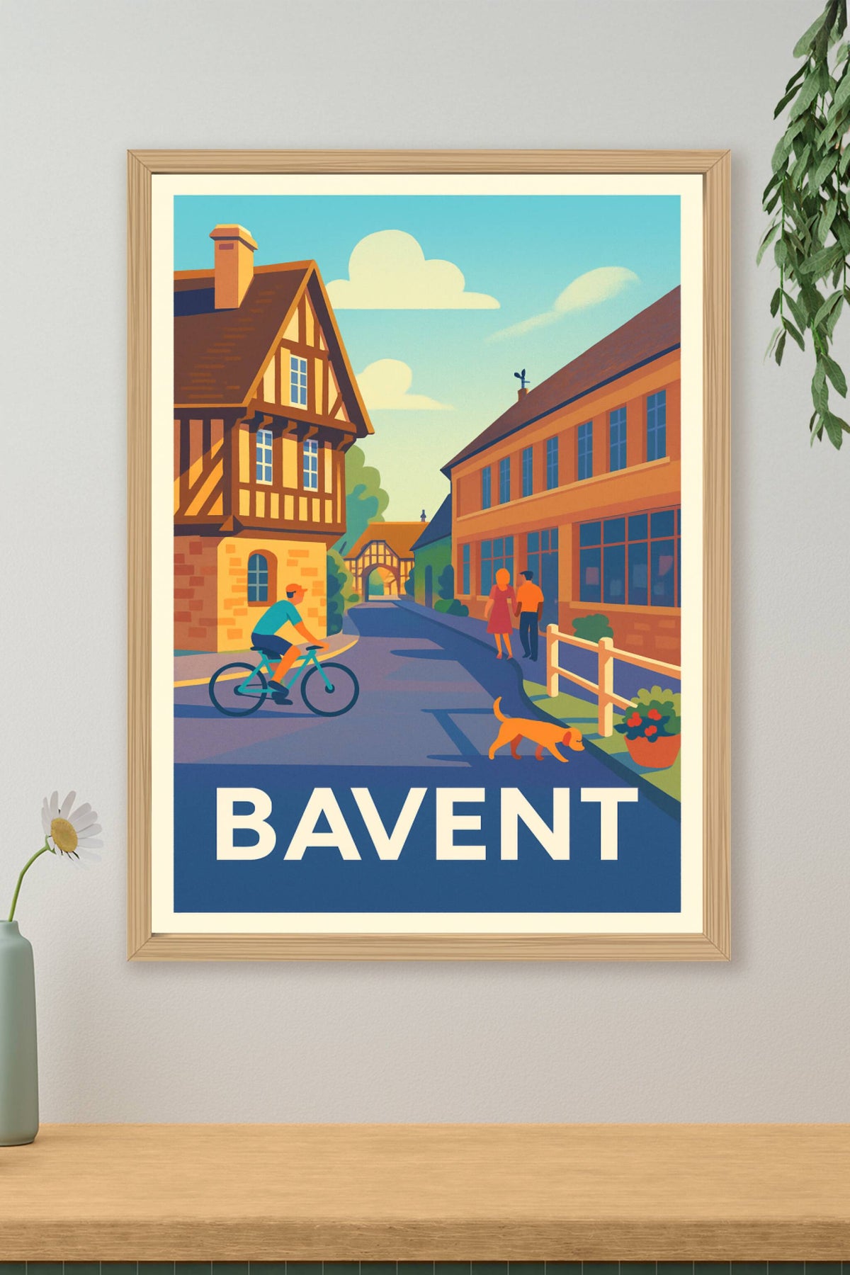 Affiche Bavent — Charme et douceur d'une ville normande · poster d'art de Bavent