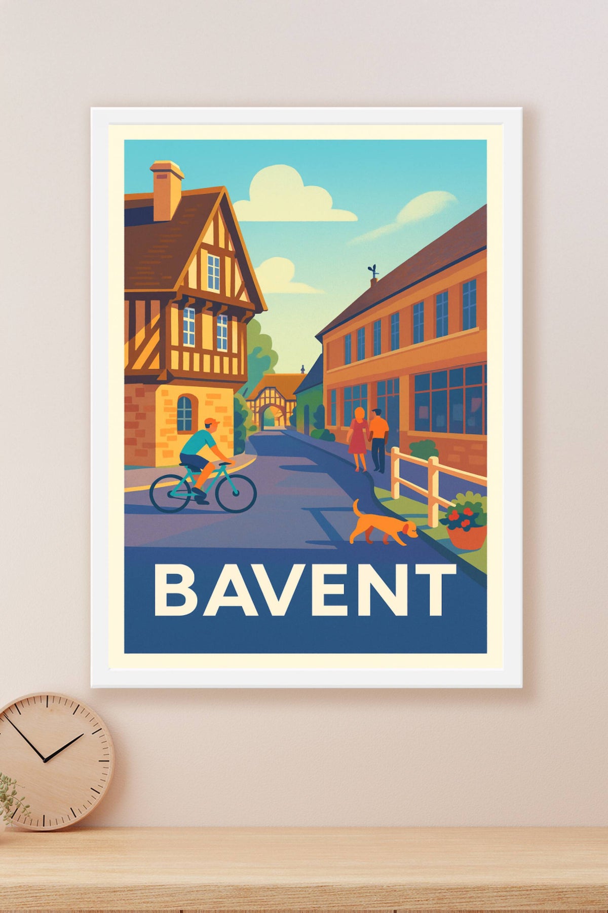 Affiche Bavent — Charme et douceur d'une ville normande · poster d'art de Bavent