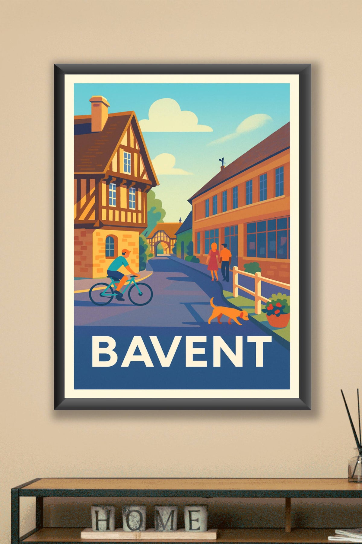 Affiche Bavent — Charme et douceur d'une ville normande · poster d'art de Bavent