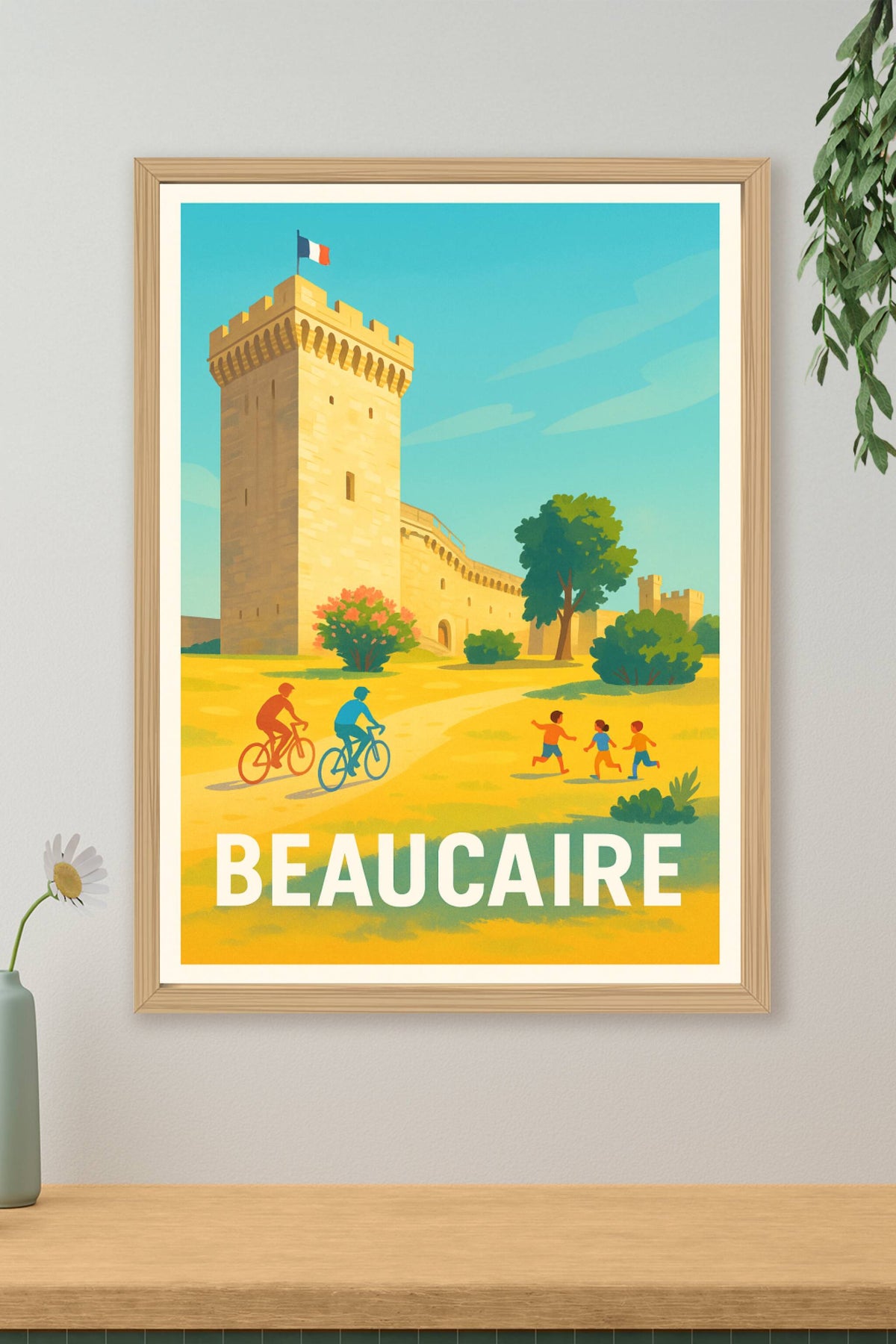 Affiche Beaucaire — Joyeux moments au cœur du patrimoine · poster d'art de Beaucaire