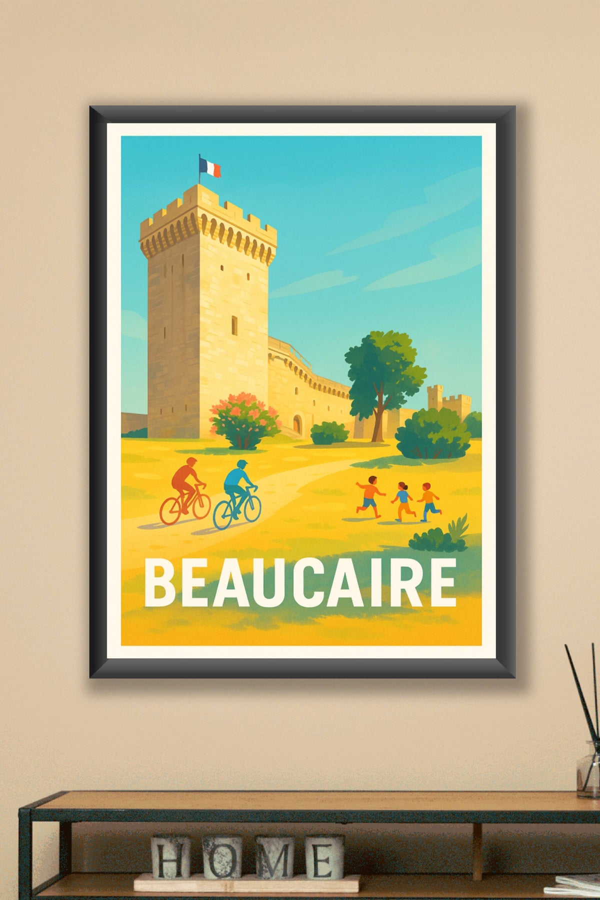 Affiche Beaucaire — Joyeux moments au cœur du patrimoine · poster d'art de Beaucaire