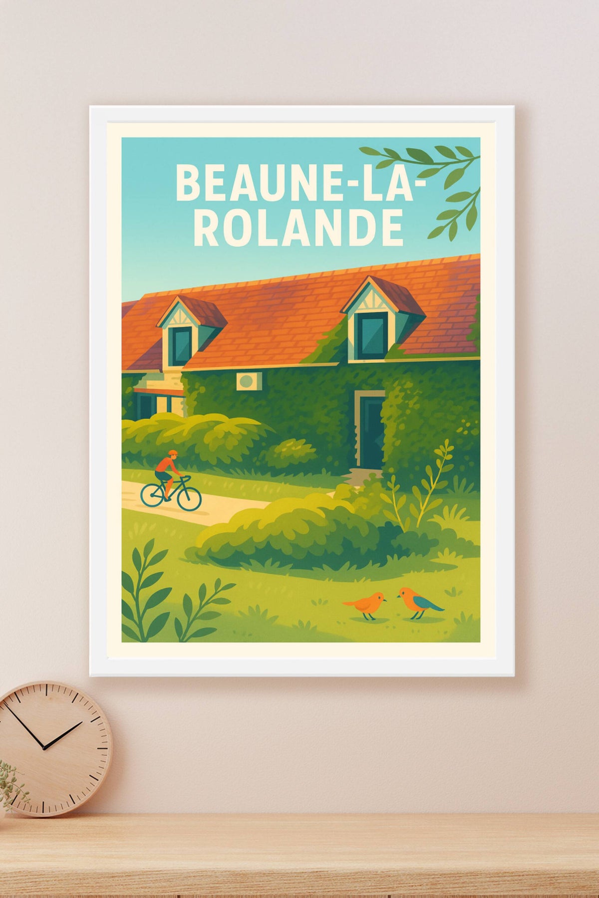 Affiche Beaune-la-Rolande — Évasion verte et paisible · poster d'art de Beaune-la-Rolande