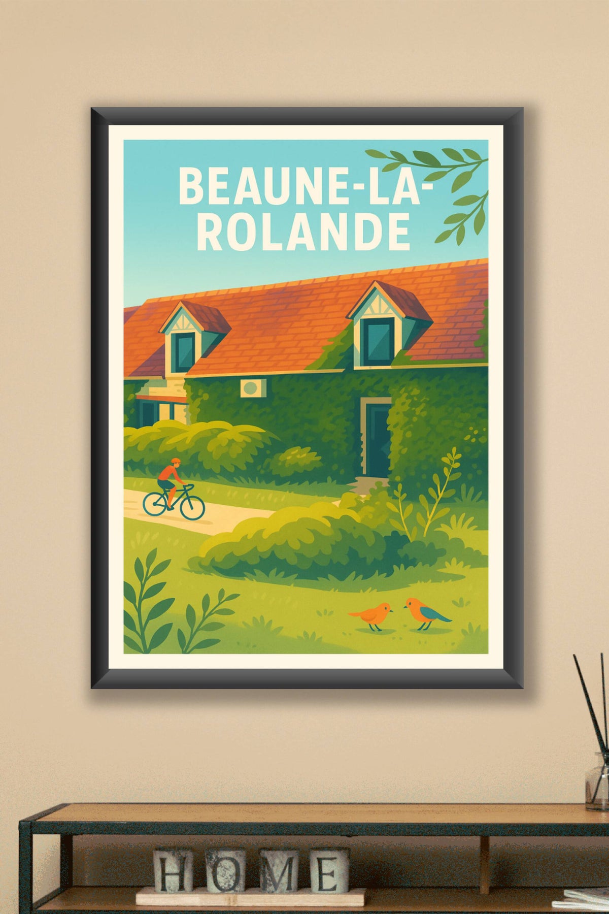Affiche Beaune-la-Rolande — Évasion verte et paisible · poster d'art de Beaune-la-Rolande
