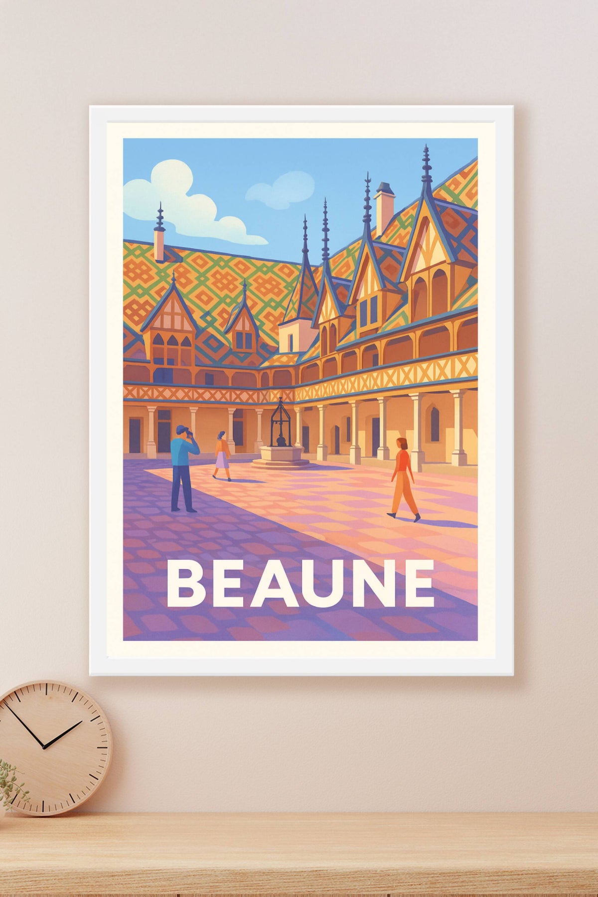 Affiche Beaune — L'élégance historique au cœur de la Bourgogne · poster d'art de Beaune