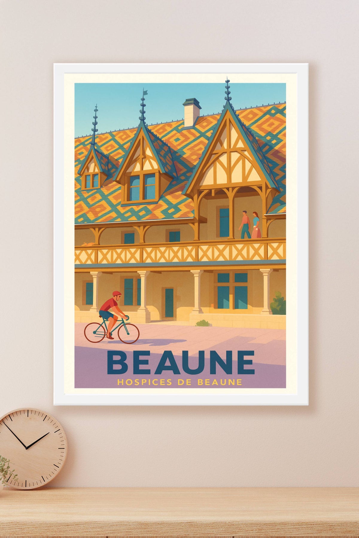Affiche Beaune — Charme et histoire des Hospices · poster d'art de Beaune