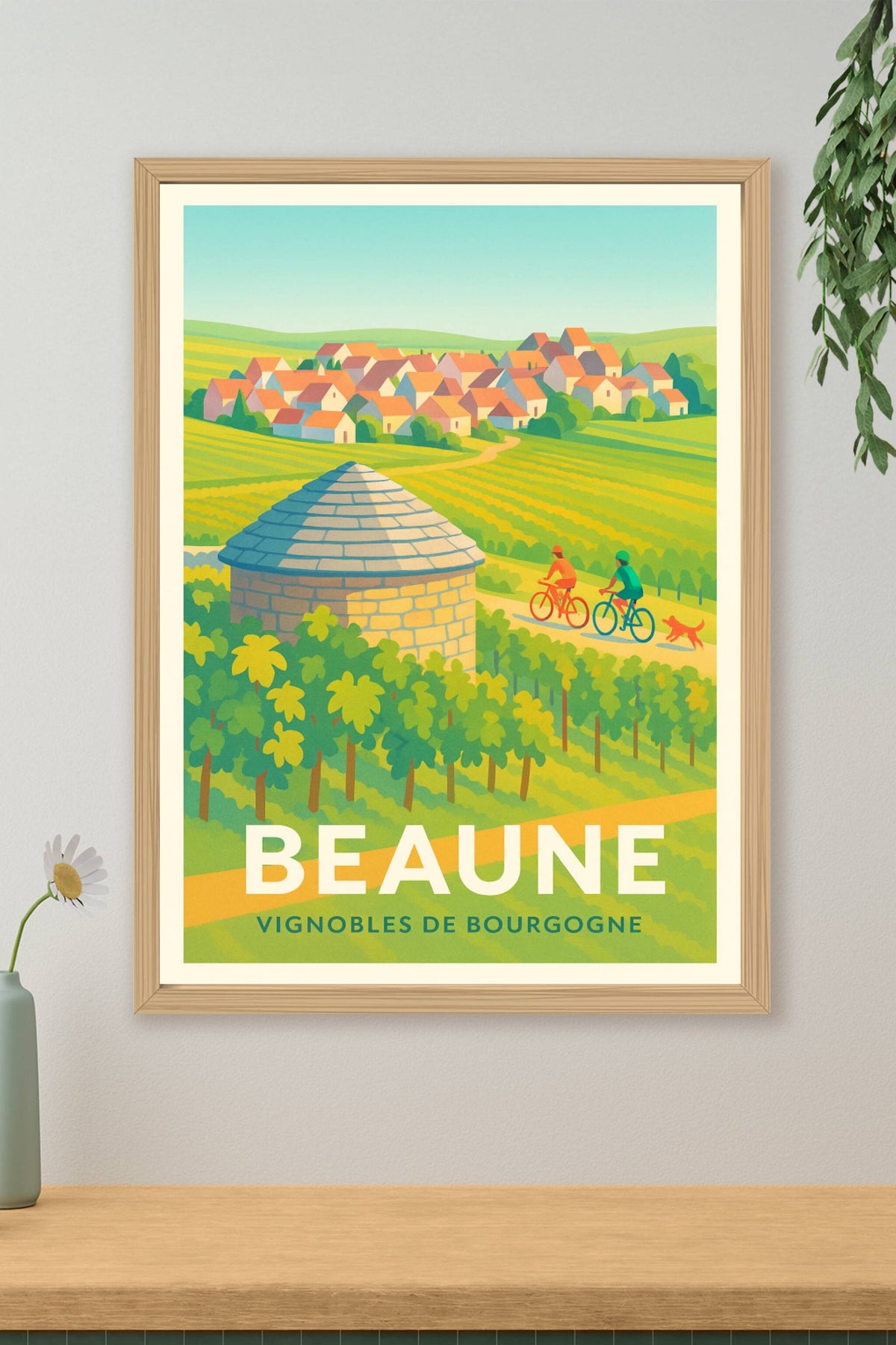 Affiche Beaune — Charme et vignobles de Bourgogne · poster d'art de Beaune